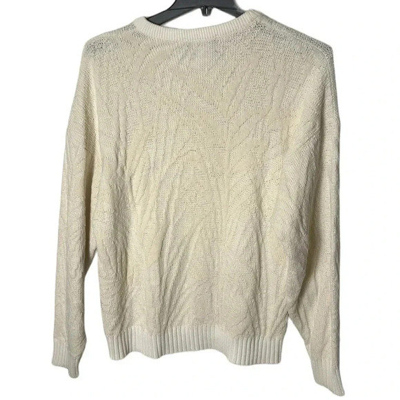 Cotton knit  chunky Sweater,men Small,Textured,ribbed,thick crew neck,Canada,vtg - Picture 5 of 11